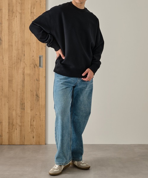 FRED PERRY(フレッドペリー)の「【FRED PERRY】OVERSIZED TIPPED SWEATSHIRT M3497/オーバーサイズド ティップド スウェットシャツ(スウェット・メンズ・ブラック/グレー/ブラウン・L/M/S)」の8枚目の写真