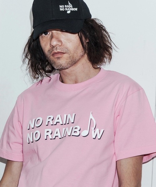 No Rain No Rainbow(ノーレインノーレインボー)の「mt10389-logo printed T-shirt Tシャツ(NR26S-28)(Tシャツ/カットソー・メンズ・ピンク/ホワイト/ブラック・XL/L/M/S)」の3枚目の写真