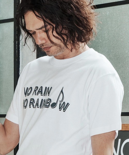 No Rain No Rainbow(ノーレインノーレインボー)の「mt10389-logo printed T-shirt Tシャツ(NR26S-28)(Tシャツ/カットソー・メンズ・ピンク/ホワイト/ブラック・XL/L/M/S)」の17枚目の写真