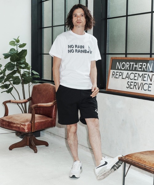 No Rain No Rainbow(ノーレインノーレインボー)の「mt10389-logo printed T-shirt Tシャツ(NR26S-28)(Tシャツ/カットソー・メンズ・ピンク/ホワイト/ブラック・XL/L/M/S)」の18枚目の写真