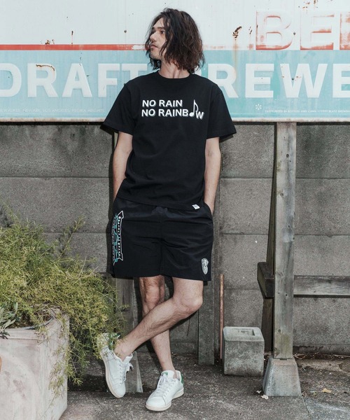 No Rain No Rainbow(ノーレインノーレインボー)の「mt10389-logo printed T-shirt Tシャツ(NR26S-28)(Tシャツ/カットソー・メンズ・ピンク/ホワイト/ブラック・XL/L/M/S)」の4枚目の写真