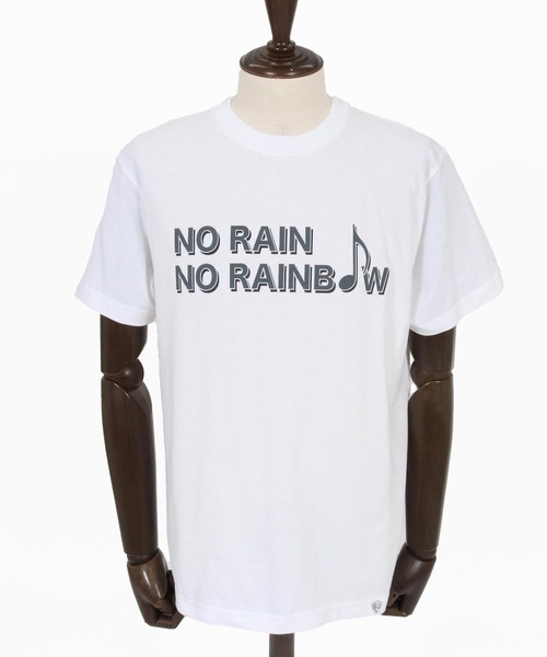 No Rain No Rainbow(ノーレインノーレインボー)の「mt10389-logo printed T-shirt Tシャツ(NR26S-28)(Tシャツ/カットソー・メンズ・ピンク/ホワイト/ブラック・XL/L/M/S)」の5枚目の写真