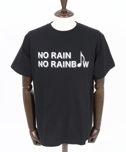 No Rain No Rainbow(ノーレインノーレインボー)の「mt10389-logo printed T-shirt Tシャツ(NR26S-28)(Tシャツ/カットソー・メンズ・ピンク/ホワイト/ブラック・XL/L/M/S)」の7枚目の写真