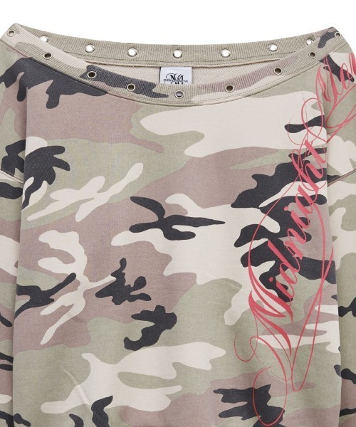 Midnight Move(ミッドナイトムーブ)の「A'GEM/9 × .kom 『MIDNIGHT MOVE/ミッドナイトムーブ』ey camo mtm/カモスウェットシャツ(スウェット・レディース・ピンク・FREE)」の15枚目の写真