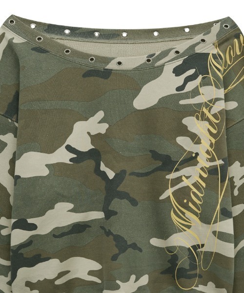 Midnight Move(ミッドナイトムーブ)の「A'GEM/9 × .kom 『MIDNIGHT MOVE/ミッドナイトムーブ』ey camo mtm/カモスウェットシャツ(スウェット・レディース・ピンク・FREE)」の18枚目の写真