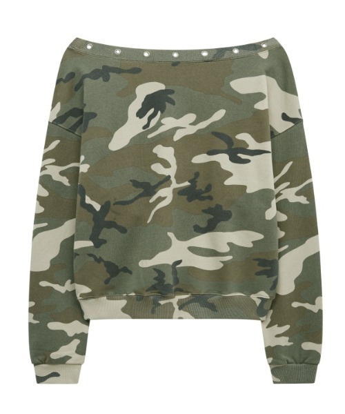 Midnight Move(ミッドナイトムーブ)の「A'GEM/9 × .kom 『MIDNIGHT MOVE/ミッドナイトムーブ』ey camo mtm/カモスウェットシャツ(スウェット・レディース・ピンク・FREE)」の19枚目の写真
