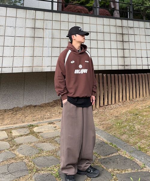 XERO（ゼロ）の「カーブラインオーバースウェットパンツ[ビンテージブラウン]（スウェットパンツ・メンズ・その他・MEDIUM/LARGE/SMALL）」の2枚目の写真