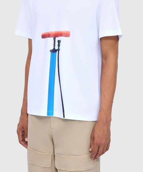 MSGM(エムエスジーエム)の「FLOOR PUMP グラフィック Tシャツ(Tシャツ/カットソー・メンズ・ホワイト・S/XS/XL/L/M)」の7枚目の写真