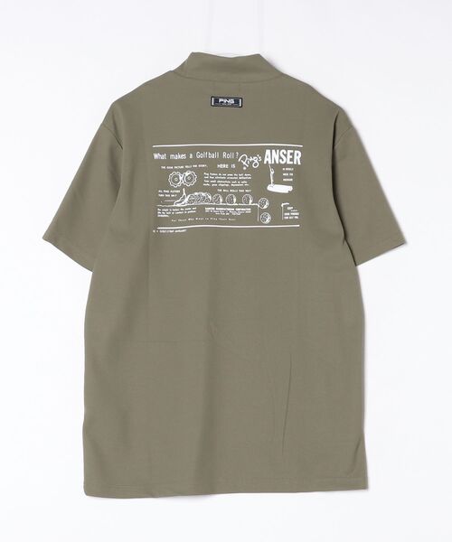 PING（ピン）の「ピン  PEカノコ半袖ハイネックシャツ（Tシャツ/カットソー・メンズ・ブラック/カーキ/グレー・3L/LL/L/M/S）」の4枚目の写真