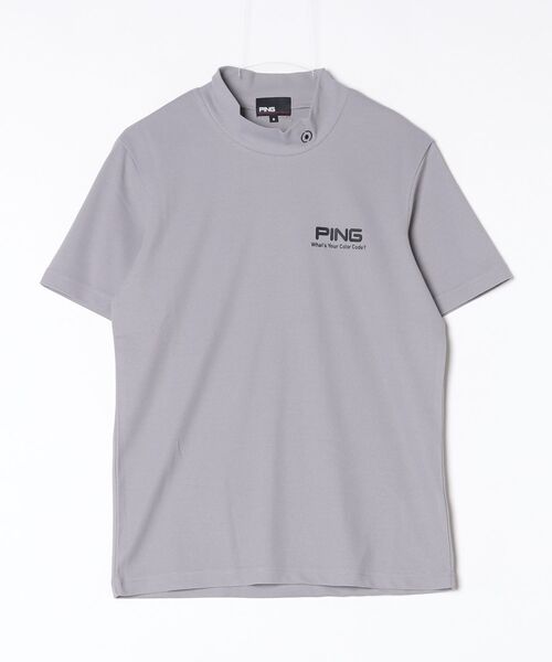 PING（ピン）の「ピン  PEカノコ半袖ハイネックシャツ（Tシャツ/カットソー・メンズ・ブラック/カーキ/グレー・3L/LL/L/M/S）」の11枚目の写真