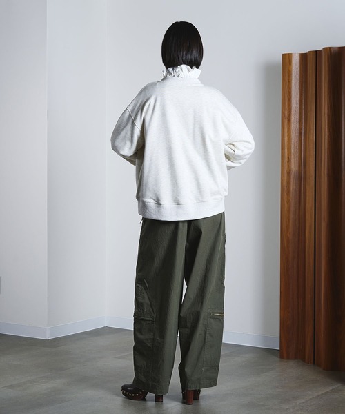 ROSE BUD（ローズバッド）の「COLLEGE LOGO CARDIGAN（カーディガン/ボレロ・レディース・チャコールグレー/ライトグレー/ブルー・ONE SIZE）」の15枚目の写真