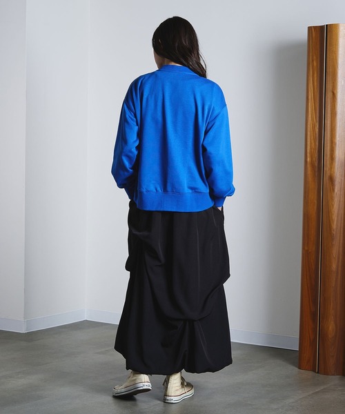 ROSE BUD（ローズバッド）の「COLLEGE LOGO CARDIGAN（カーディガン/ボレロ・レディース・チャコールグレー/ライトグレー/ブルー・ONE SIZE）」の22枚目の写真