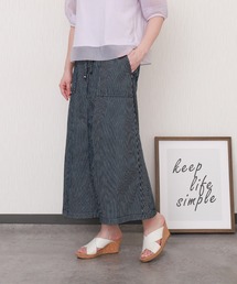 libelle more | ヒッコリーデニムウエストフリルベイカースカート(スカート)