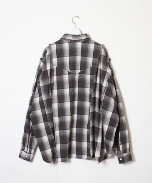 DISCOVERED（ディスカバード）の「DISCOVERED SWITCH NEL SHIRTS（シャツ/ブラウス・メンズ・ブルー/ブラック・3/1）」の3枚目の写真