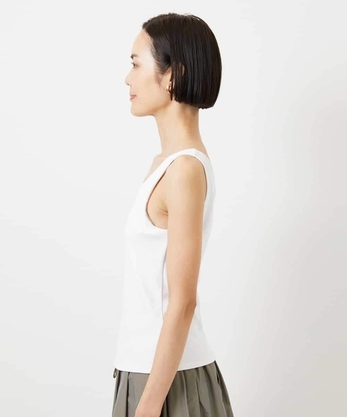 MICHEL 　ミッシェルクラン　タンク　トップ　ブラック　T MICHEL KLEIN（ミッシェルクラン）のタンクトップ・キャミソール