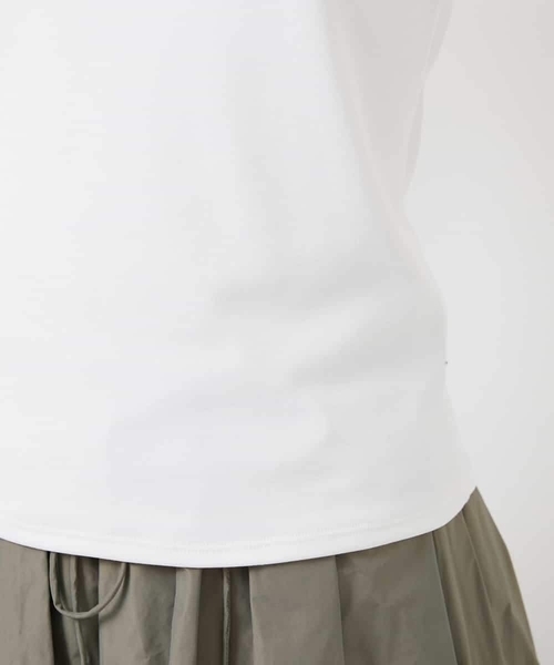 MICHEL KLEIN（ミッシェル・クラン）の「[遮熱効果素材]タンクトップ（Tシャツ/カットソー・レディース・ブラック/ホワイト・38）」の18枚目の写真