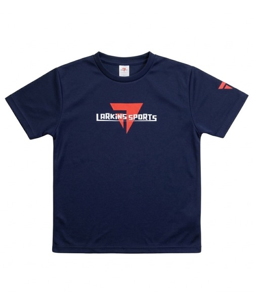 larkins(ラーキンス)の「ランニング ドライTシャツ 吸水速乾 LARKiNS SPORTS「ドライTシャツ」ラーキンス スポーツ(ショルダーバッグ・メンズ・ネイビー/ブラック・S/M/L/XL)」の2枚目の写真