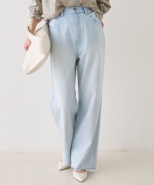 【RED CARD/レッドカード】Manoa マノア イージーストレートデニム/吸水速乾/ウエストサイドゴム