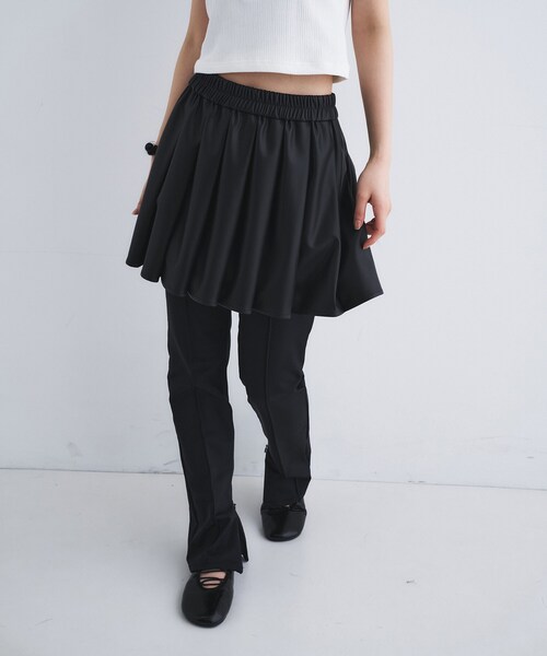 CODE A(コードエー)の「leather like mini skirt(スカート・レディース・ブラック・00)」の3枚目の写真