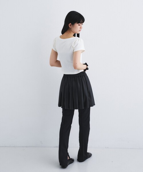 CODE A(コードエー)の「leather like mini skirt(スカート・レディース・ブラック・00)」の6枚目の写真