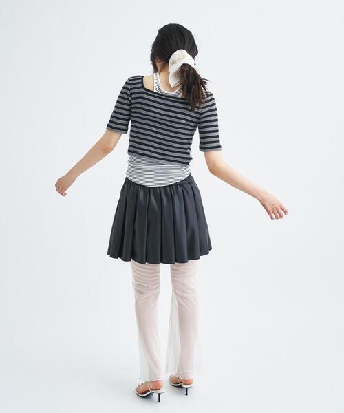 CODE A(コードエー)の「leather like mini skirt(スカート・レディース・ブラック・00)」の8枚目の写真
