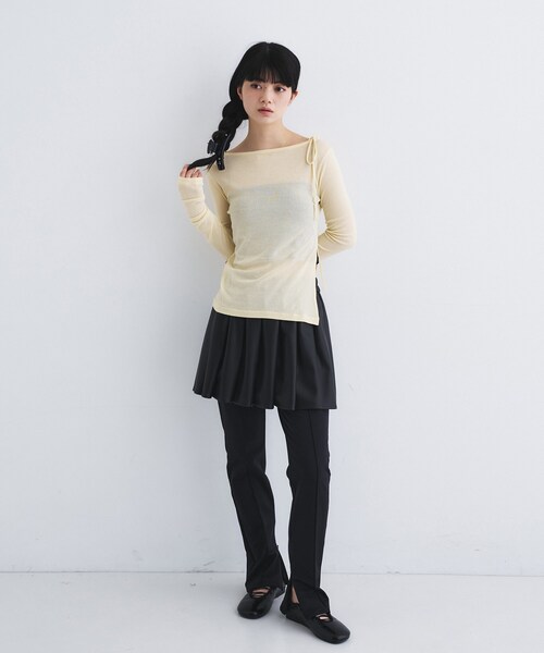 CODE A(コードエー)の「leather like mini skirt(スカート・レディース・ブラック・00)」の9枚目の写真