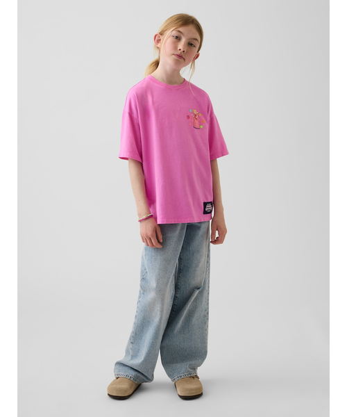 GAP(ギャップ)の「スーパーマリオブラザーズ リラックスフィット グラフィックTシャツ (キッズ)(Tシャツ/カットソー・キッズ・ブルー/オフホワイト/グレー/ネイビー/ピンク・110cm/120cm/130cm/140cm/150cm/160cm)」の14枚目の写真