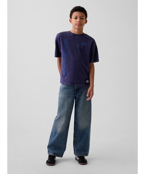 GAP(ギャップ)の「スーパーマリオブラザーズ リラックスフィット グラフィックTシャツ (キッズ)(Tシャツ/カットソー・キッズ・ブルー/オフホワイト/グレー/ネイビー/ピンク・110cm/120cm/130cm/140cm/150cm/160cm)」の17枚目の写真