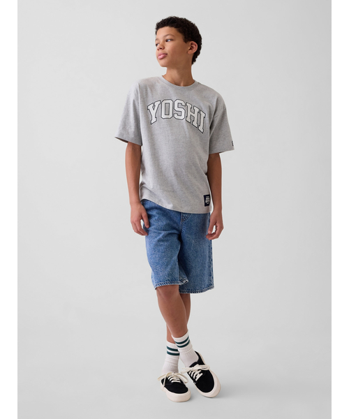 GAP(ギャップ)の「スーパーマリオブラザーズ リラックスフィット グラフィックTシャツ (キッズ)(Tシャツ/カットソー・キッズ・ブルー/オフホワイト/グレー/ネイビー/ピンク・110cm/120cm/130cm/140cm/150cm/160cm)」の18枚目の写真
