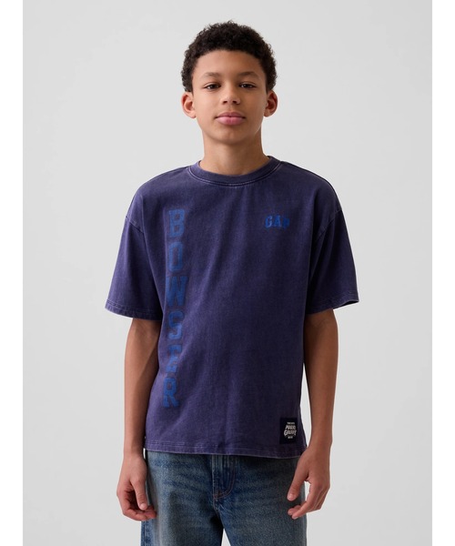 GAP(ギャップ)の「スーパーマリオブラザーズ リラックスフィット グラフィックTシャツ (キッズ)(Tシャツ/カットソー・キッズ・ブルー/オフホワイト/グレー/ネイビー/ピンク・110cm/120cm/130cm/140cm/150cm/160cm)」の11枚目の写真