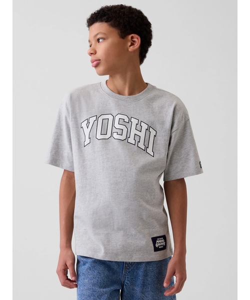 GAP(ギャップ)の「スーパーマリオブラザーズ リラックスフィット グラフィックTシャツ (キッズ)(Tシャツ/カットソー・キッズ・ブルー/オフホワイト/グレー/ネイビー/ピンク・110cm/120cm/130cm/140cm/150cm/160cm)」の9枚目の写真