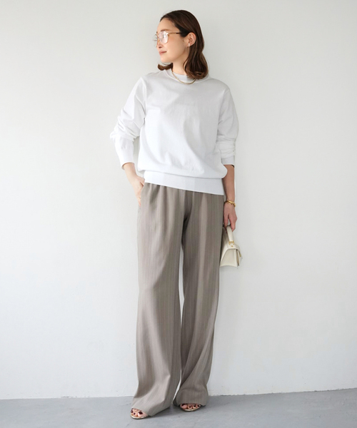 Deuxieme Classe（ドゥーズィエムクラス）の「*LOREL クルーネックプルオーバー（ニット/セーター・レディース・ホワイト/グレー/ネイビー・FREE）」の5枚目の写真