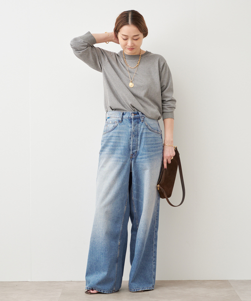 Deuxieme Classe（ドゥーズィエムクラス）の「*LOREL クルーネックプルオーバー（ニット/セーター・レディース・ホワイト/グレー/ネイビー・FREE）」の10枚目の写真