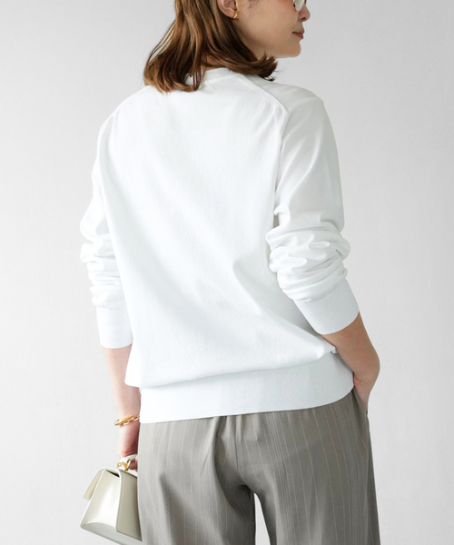 Deuxieme Classe（ドゥーズィエムクラス）の「*LOREL クルーネックプルオーバー（ニット/セーター・レディース・ホワイト/グレー/ネイビー・FREE）」の15枚目の写真