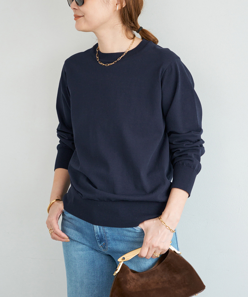 Deuxieme Classe（ドゥーズィエムクラス）の「*LOREL クルーネックプルオーバー（ニット/セーター・レディース・ホワイト/グレー/ネイビー・FREE）」の17枚目の写真