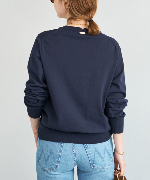 Deuxieme Classe（ドゥーズィエムクラス）の「*LOREL クルーネックプルオーバー（ニット/セーター・レディース・ホワイト/グレー/ネイビー・FREE）」の18枚目の写真