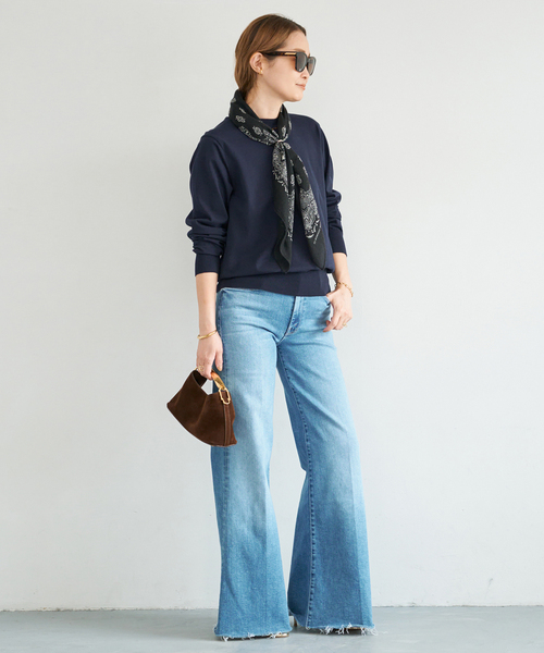 Deuxieme Classe（ドゥーズィエムクラス）の「*LOREL クルーネックプルオーバー（ニット/セーター・レディース・ホワイト/グレー/ネイビー・FREE）」の20枚目の写真