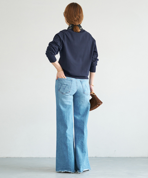 Deuxieme Classe（ドゥーズィエムクラス）の「*LOREL クルーネックプルオーバー（ニット/セーター・レディース・ホワイト/グレー/ネイビー・FREE）」の21枚目の写真