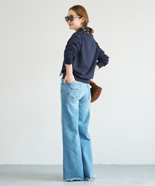 Deuxieme Classe（ドゥーズィエムクラス）の「*LOREL クルーネックプルオーバー（ニット/セーター・レディース・ホワイト/グレー/ネイビー・FREE）」の22枚目の写真