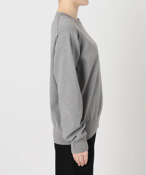 本日限定価格LOREL クルーネックプルオーバー　グレー　長袖 LOREL クルーネックプルオーバー（ニット/セーター）｜Deuxieme Classe