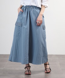 EGLANTINE メッシュ使いナイロンスカート