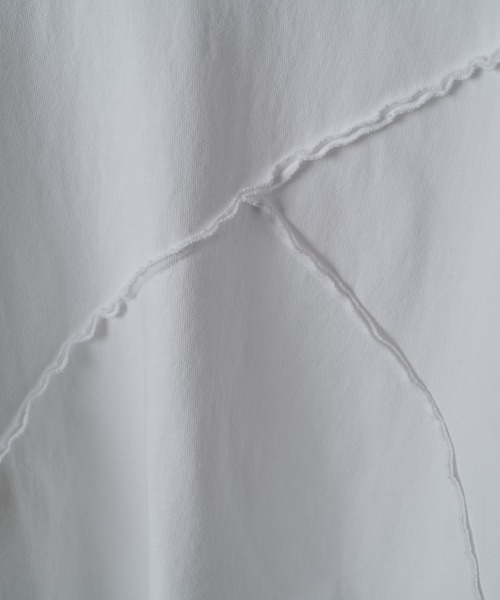 Lui's（ルイス）の「【Neucon】REBUILD SEAM WIDE SHORT TEE / リビルド切替ワイドショートTシャツ（Tシャツ/カットソー・メンズ・ホワイト/ブラック/グレー・1/2）」の10枚目の写真