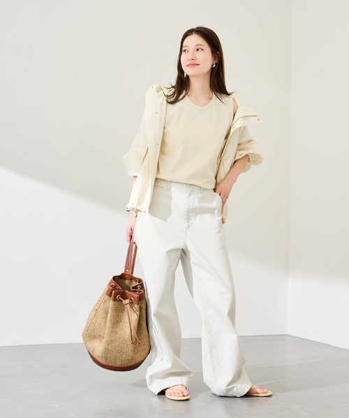 FRAMeWORK(フレームワーク)の「スリーブレスプルオーバー(Tシャツ/カットソー・レディース・ホワイト/チャコールグレー/イエロー・FREE)」の16枚目の写真