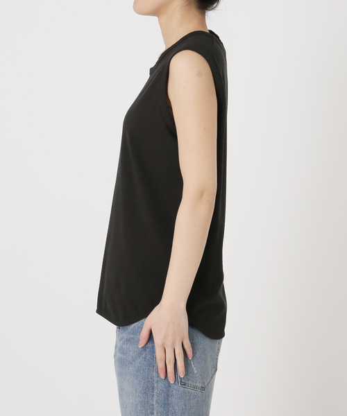 FRAMeWORK(フレームワーク)の「スリーブレスプルオーバー(Tシャツ/カットソー・レディース・ホワイト/チャコールグレー/イエロー・FREE)」の18枚目の写真