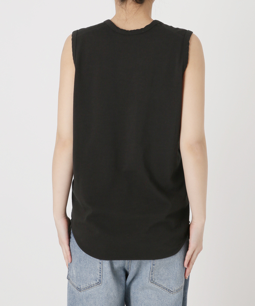 FRAMeWORK(フレームワーク)の「スリーブレスプルオーバー(Tシャツ/カットソー・レディース・ホワイト/チャコールグレー/イエロー・FREE)」の19枚目の写真