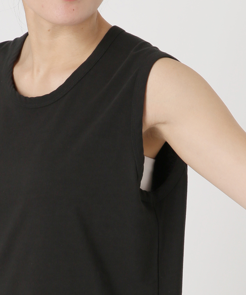 FRAMeWORK(フレームワーク)の「スリーブレスプルオーバー(Tシャツ/カットソー・レディース・ホワイト/チャコールグレー/イエロー・FREE)」の21枚目の写真