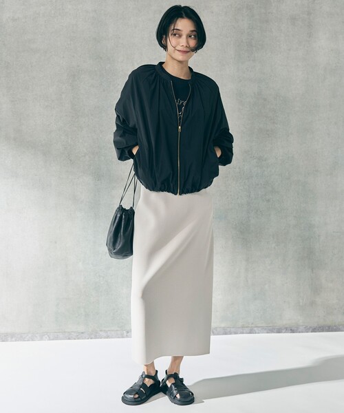 【WEB限定カラー】スゴ機能美ニット Iラインスカート
