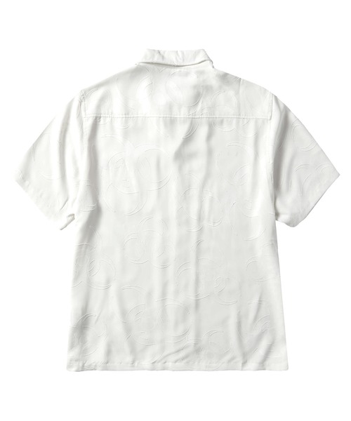 HUF(ハフ)の「SECTOR JACQUARD SS SHIRT(シャツ/ブラウス・メンズ・オフホワイト/パープル・XL/L/M/S)」の3枚目の写真