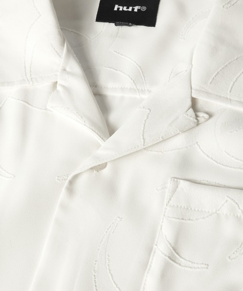 HUF(ハフ)の「SECTOR JACQUARD SS SHIRT(シャツ/ブラウス・メンズ・オフホワイト/パープル・XL/L/M/S)」の12枚目の写真