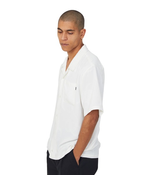 HUF(ハフ)の「SECTOR JACQUARD SS SHIRT(シャツ/ブラウス・メンズ・オフホワイト/パープル・XL/L/M/S)」の6枚目の写真